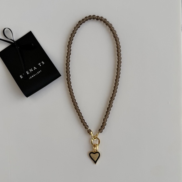 Jewelry - 685 Smoke Quartz Stone Necklace